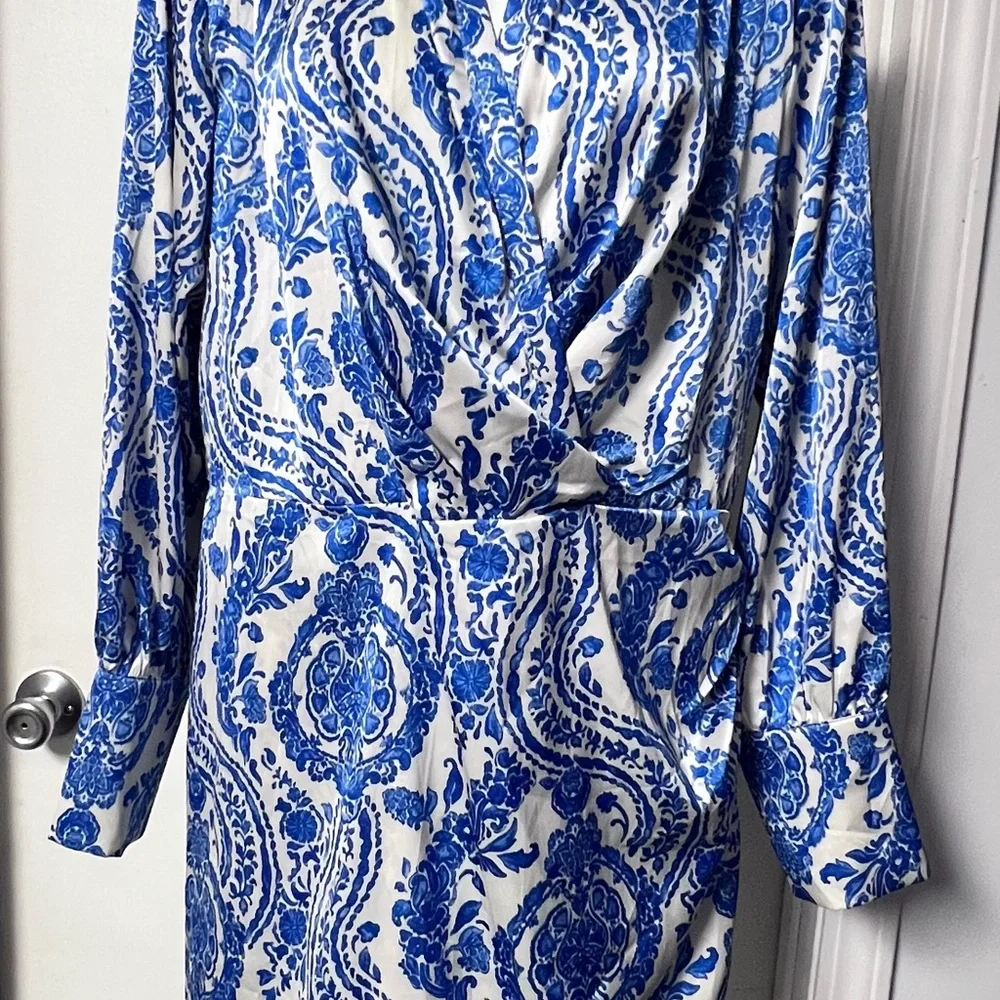 Fashion Nova Blue and White Mini Dress - Picture 4 of 12